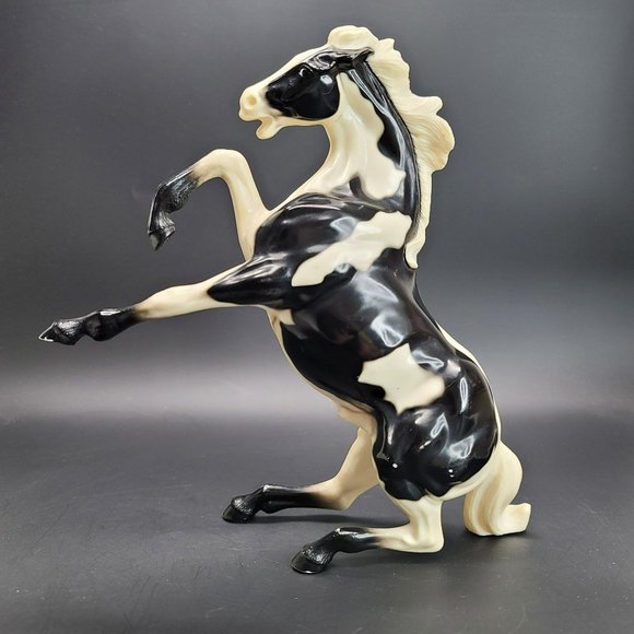 Breyer Other - Vintage Hartland Horse Figurine Black and White Rearing Animal Collectible PR108